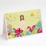 Easter Eggs Borzoi Greeting Cards And Envelopes Pack Of 8