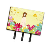 Caroline'S Treasures Easter Eggs Borzoi Leash Or Key Holder Hooks, Multicolor
