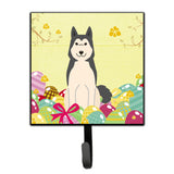 Caroline'S Treasures Easter Eggs West Siberian Laika Spitz Wall Hook, Small, Multicolor