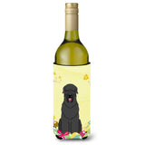 Caroline'S Treasures Bb6026Literk Easter Black Russian Terrier Wine Bottle Beverage Insulator Hugger, 750Ml, Multicolor