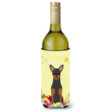 Caroline'S Treasures Bb6028Literk Easter Eggs Manchester Terrier Wine Bottle Beverage Insulator Hugger, 750Ml, Multicolor