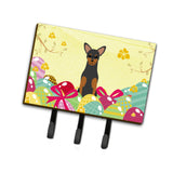 Caroline'S Treasures Easter Eggs Manchester Terrier Leash Or Key Holder Hooks, Multicolor