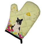 Caroline'S Treasures Easter Eggs Russo-European Laika Spitz Oven Mitt, Multicolor, 12 X 8.5