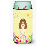 Caroline'S Treasures Easter Eggs Russian Spaniel Tall Boy Beverage Insulator Hugger, Multicolor