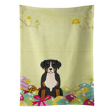 Caroline'S Treasures Easter Eggs Greater Swiss Mountain Dog Kitchen Towel, Multicolor, 25 X 15