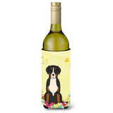 Caroline'S Treasures Bb6037Literk Easter Greater Swiss Mt Dog Wine Bottle Beverage Insulator Hugger, 750Ml, Multicolor