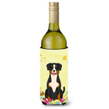 Caroline'S Treasures Bb6038Literk Easter Eggs Entlebucher Wine Bottle Beverage Insulator Hugger, 750Ml, Multicolor