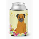 Caroline'S Treasures Easter Eggs Border Terrier Can Or Bottle Hugger, Can Hugger, Multicolor