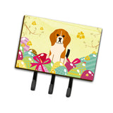 Caroline'S Treasures Easter Eggs Beagle Tricolor Leash Or Key Holder Hooks, Multicolor