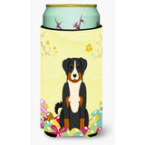 Caroline'S Treasures Easter Eggs Appenzeller Sennenhund Tall Boy Beverage Insulator Hugger, Multicolor