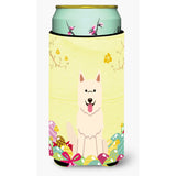 Caroline'S Treasures Easter Eggs White German Shepherd Tall Boy Beverage Insulator Hugger, Multicolor