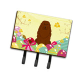 Caroline'S Treasures Easter Eggs Caucasian Shepherd Dog Leash Or Key Holder Hooks, Multicolor