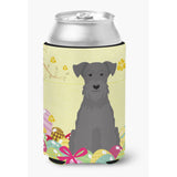 Caroline'S Treasures Easter Eggs Miniature Schanuzer Black Can Or Bottle Hugger, Can Hugger, Multicolor