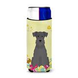 Caroline'S Treasures Easter Miniature Schanuzer Black Michelob Ultra Hugger For Slim Cans, Slim Can, Multicolor