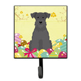 Caroline'S Treasures Easter Eggs Miniature Schanuzer Black Wall Hook, Small, Multicolor