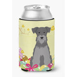 Caroline'S Treasures Easter Miniature Schanuzer Black Silver Can Or Bottle Hugger, Can Hugger, Multicolor