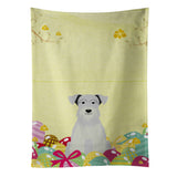 Caroline'S Treasures Easter Eggs Miniature Schnauzer White Kitchen Towel, Multicolor, 25 X 15