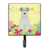 Caroline'S Treasures Easter Eggs Miniature Schanuzer White Wall Hook, Small, Multicolor