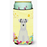 Caroline'S Treasures Easter Miniature Schanuzer White Tall Boy Beverage Insulator Hugger, Multicolor