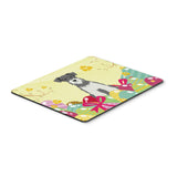 Caroline'S Treasures Easter Eggs Miniature Schnauzer Salt And Pepper Mouse Pad, Hot Pad Or Trivet, Multicolor, 7.75X9.25 (Bb