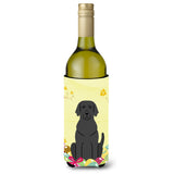 Caroline'S Treasures Bb6057Literk Easter Eggs Black Labrador Wine Bottle Beverage Insulator Hugger, 750Ml, Multicolor