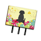 Caroline'S Treasures Easter Eggs Black Labrador Leash Or Key Holder Hooks, Multicolor