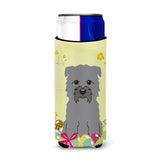 Caroline'S Treasures Easter Eggs Glen Of Imal Grey Michelob Ultra Hugger For Slim Cans, Slim Can, Multicolor