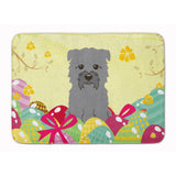 Caroline'S Treasures Easter Eggs Glen Of Imal Grey Machine Washable Memory Foam Mat Doormats, Multicolor