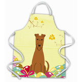 Caroline'S Treasures Easter Eggs Irish Terrier Apron, Large, Multicolor