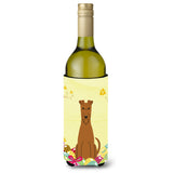 Caroline'S Treasures Bb6062Literk Easter Eggs Irish Terrier Wine Bottle Beverage Insulator Hugger, 750Ml, Multicolor