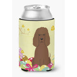 Caroline'S Treasures Easter Eggs Irish Water Spaniel Can Or Bottle Hugger, Can Hugger, Multicolor