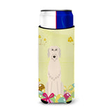 Caroline'S Treasures Easter Eggs Irish Wolfhound Michelob Ultra Hugger For Slim Cans, Slim Can, Multicolor
