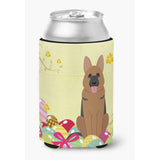 Caroline'S Treasures Easter Eggs German Shepherd Can Or Bottle Hugger, Can Hugger, Multicolor