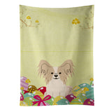 Caroline'S Treasures Easter Eggs Papillon Sable White Kitchen Towel, Multicolor, 25 X 15