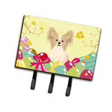 Caroline'S Treasures Easter Eggs Papillon Sable White Leash Or Key Holder Hooks
