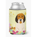 Caroline'S Treasures Easter Eggs Petit Basset Griffon Veenden Can Or Bottle Hugger, Can Hugger, Multicolor