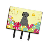 Caroline'S Treasures Easter Eggs Briard Black Leash Or Key Holder Hooks, Multicolor