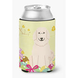 Caroline'S Treasures Easter Eggs Great Pyrenese Can Or Bottle Hugger, Can Hugger, Multicolor