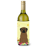 Caroline'S Treasures Bb6084Literk Easter Eggs Bullmastiff Wine Bottle Beverage Insulator Hugger, 750Ml, Multicolor
