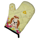 Caroline'S Treasures Easter Eggs Shih Tzu Red White Oven Mitt, Multicolor, 12 X 8.5