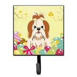 Caroline'S Treasures Easter Eggs Shih Tzu Red White Wall Hook, Small, Multicolor