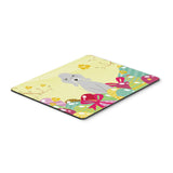 Caroline'S Treasures Easter Eggs Bedlington Terrier Blue Mouse Pad, Hot Pad Or Trivet, Multicolor, 7.75X9.25 (Bb6090Mp)