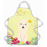 Caroline'S Treasures Easter Eggs Bedlington Terrier Sandy Apron, Large, Multicolor