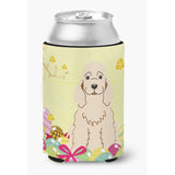 Caroline'S Treasures Easter Eggs Cocker Spaniel Buff Can Or Bottle Hugger, Can Hugger, Multicolor