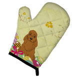 Caroline'S Treasures Easter Eggs Cocker Spaniel Red Oven Mitt, Multicolor, 12 X 8.5