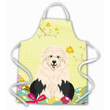 Caroline'S Treasures Easter Eggs Old English Sheepdog Apron, Large, Multicolor