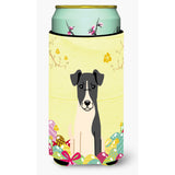 Caroline'S Treasures Easter Eggs Smooth Fox Terrier Tall Boy Beverage Insulator Hugger, Multicolor