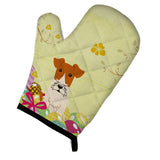 Caroline'S Treasures Easter Eggs Wire Fox Terrier Oven Mitt, Multicolor, 12 X 8.5