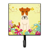 Caroline'S Treasures Easter Eggs Wire Fox Terrier Wall Hook, Small, Multicolor