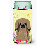 Caroline'S Treasures Easter Eggs Pekingnese Tan Tall Boy Beverage Insulator Hugger, Multicolor